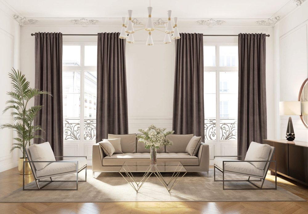 CASANEMA Extra Long Solid Luxury Matte Velvet Soft Curtain Redwood Single Panel Hanging Back Tap & Rod Pocket Home Dcor 5-25 Feet Custom Made Curtains -Made in Turkey Each(52"x63")