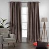 CASANEMA Extra Long Solid Luxury Matte Velvet Soft Curtain Redwood Single Panel Hanging Back Tap & Rod Pocket Home Dcor 5-25 Feet Custom Made Curtains -Made in Turkey Each(52"x63") view 2