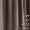 CASANEMA Extra Long Solid Luxury Matte Velvet Soft Curtain Redwood Single Panel Hanging Back Tap & Rod Pocket Home Dcor 5-25 Feet Custom Made Curtains -Made in Turkey Each(52"x63") view 4