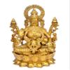 Aakrati Devyom Large Brass Lakshmi Maa Brass Statue Idol Statue Of Lakshmi Height 12 Inch view 1