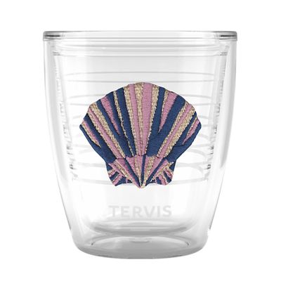 Tervis Beachcomber Collection Scallop Shell Made in USA Double Walled Insulated Tumbler Travel Cup Keeps Drinks Cold & Hot, 12oz, Scallop Shell