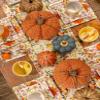 Boston International Pumpkin Dcor Autumn & Fall Decorations, 4" Tall, Teal Matte view 3