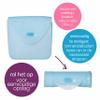 b.box NEW Silicone Sandwich Pocket | Reusable Silicone Pouch, Bento Box Divider | Fits in Lunch Box | Microwave, Freezer & Dishwasher Safe | Food Meal Prep Storage Container (Ages 3+, Ocean) view 4