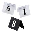 WORDFUN Desk Sign Plate, 3D Digital Acrylic Table Number Card, Transparent/Black Frosted Digital Card, for Restaurants, Special Events to Guide Guests to Their Seats view 1