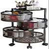 Bsetain Rotating Storage Rack Kitchen Storage Rack Floor-Standing 4 Tier,Rotating Fruit Vegetable Storage Basket,Household Storage Shelf view 1