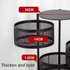 Bsetain Rotating Storage Rack Kitchen Storage Rack Floor-Standing 4 Tier,Rotating Fruit Vegetable Storage Basket,Household Storage Shelf view 2