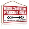 CakJuice Home Door Sign Indian Scout Deluxe Parking Only Wooden Sign Spring Porch Decor Posters & Prints (Size : 20X30CM) view 1