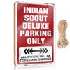 CakJuice Home Door Sign Indian Scout Deluxe Parking Only Wooden Sign Spring Porch Decor Posters & Prints (Size : 20X30CM) view 1