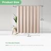 Dynamene Blush Pink Fabric Shower Curtain - Waffle Weave Textured Heavy Duty Cloth Shower Curtains for Bathroom, 256GSM Hotel Luxury Weighted Bath Curtain Set with 12 Hooks,72x72, Blush Pink view 4