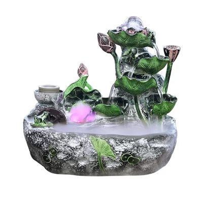 BONAD Desktop Fountains Indoor Fountain Table Fountain Waterfall Fountain with Rotating Ball and Pump for Home Office Interior Space Decoration Home/Office Decor (Size : M)