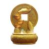 BONAD Desktop Fountains Desktop Fountain Waterfall Decoration with Rotating Decorative Ball Golden Koi Desktop Decoration Lucky Good Luck Waterfall Fountain Home/Office Decor (Size : L) view 1