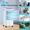 Evaporative Air Cooler, 3 in 1 Air Conditioner Fan with 3 Modes & 3 Speeds, Remote & 7H Timer, 80 Oscillation, Negative Oxygen Ion Function, Water Tank, Swamp Cooler for Home Office Dorm view 2