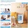 Evaporative Air Cooler, 3 in 1 Air Conditioner Fan with 3 Modes & 3 Speeds, Remote & 7H Timer, 80 Oscillation, Negative Oxygen Ion Function, Water Tank, Swamp Cooler for Home Office Dorm view 3