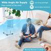 Evaporative Air Cooler, 3 in 1 Air Conditioner Fan with 3 Modes & 3 Speeds, Remote & 7H Timer, 80 Oscillation, Negative Oxygen Ion Function, Water Tank, Swamp Cooler for Home Office Dorm view 4