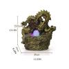 Tabletop Water Fountain Desktop Waterfall Fountain Double Dragon Play Bead Water Fountain - Tabletop Fountain for Home Office Landscape Decor Indoor Fountain view 2
