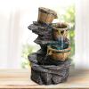 BNNP Tabletop Water Fountain Cascading Waterfall Desktop Fountain - Tabletop Fountain Home Decor for Office Bedroom or Living Room 10.2 inch Height Indoor Fountain view 3