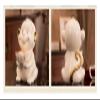 ALDEPO Sculpture Tabletop Ceramics Mini Monkey Statue Office Table Top Decor Figurine Gift Collection Statue (Color : White3) view 4