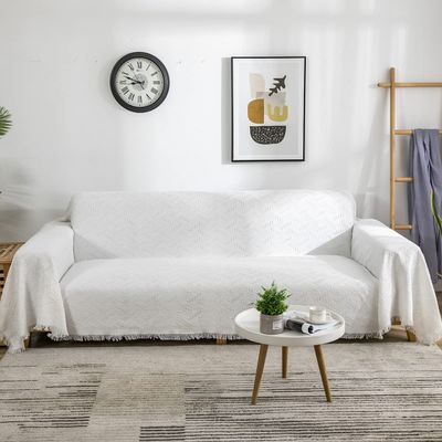 AIVIA Couch Cover Sheet Blanket, Oversized for 3-4 Cushion High Backrest Sofa, Furniture Decoration Slipcovers L Shape U-Shaped Sectional Protector