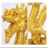 ALDEPO Sculpture Tabletop Wealth Figurine Golden Resin Chinese Zodiac Dragon Statue Office Table Top Decor Gift Collection Statue (Size : L) view 3