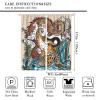 Asian Decorative Curtains, Chinese Dragon and Tiger Mountain Waterfall Yin Yang Symbol Watercolor Style, Boy Teen Bedroom Living Room Curtains, 2 Panels, 63 X 72 Inches. view 2