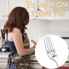 I Love You Mom Gifts for Mothers Day Birthday Engraved Stainless Steel Dinner Fork for Cooking Mom Mama Mommy Christmas Gifts for Mom Stepmom from Daughter Son Children view 4
