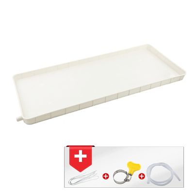 IDEAX Condensate Drain Pan Plastic Drip Tray, Air Conditioner Indoor/Outdoor Unit Water Collecting and Drainage Pan Universal AC Drain Kit Plastic Water Catcher (Color : 1-2P, Size : 3m Hose)
