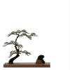 ALDEPO Sculpture Tabletop New Chinese Iron Art Pine Tree Crafts Indoor Living Room Desktop Decoration Entrance Jewelry (Size : Animal Horse) view 3