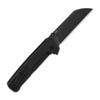 QSP Penguin Plus Folding Pocket Knife, 3.38" CPM20CV Black Blade EDC Knife, Black Titanium Handle, Frame Lock, Ceramic Ball Bearings, Reversible Wire Deep Carry Clip view 3