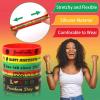 JUNEBRUSHS 42pcs Happy Juneteenth Silicone Bracelets,Party Favors Rubber Wristbands Accessories Freedom Black Freedom African Independence Day Patriotic Decoration Supplies view 4
