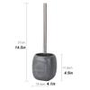 luckxuan Toilet Brush/Toilet Bowl Brush Toilet Brush Holder Household Floor Toilet Bowl Brush Bathroom No Dead end Toilet Cleaning Brush with Base Resin Toilet Brushs Toilet Brush and Holder view 2