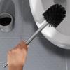 luckxuan Toilet Brush/Toilet Bowl Brush Toilet Brush Holder Household Floor Toilet Bowl Brush Bathroom No Dead end Toilet Cleaning Brush with Base Resin Toilet Brushs Toilet Brush and Holder view 4