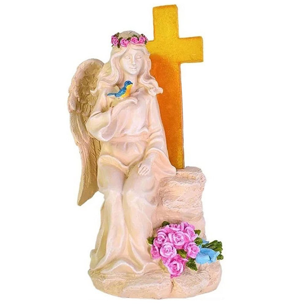 10.6" Solar Angel and Cross
