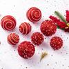 ChrisWish Red Christmas Ball Ornaments, Christmas Ball Decorations Shatterproof Plastic Hanging Pearl Balls for Holiday Party(70mm/2.76", 12ct) view 4