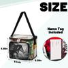bisibuy Black Horse Running Clear Lunch Bag Stadium Approved PVC Plastic See Through Lunch box with Adjustable Strap for Sports Events Concerts Office view 3