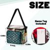 bisibuy Circle Ethnic Pattern Clear Lunch Bag Stadium Approved PVC Plastic See Through Lunch box with Adjustable Strap for Sports Events Concerts Office view 3