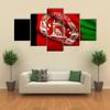 ERGO PLUS Flying Afghanistan Flag Canvas Pictures Prints Painting on Canvas Print Wall Picture Decor Painting Wall Pictures for Living Room Print Painting Framed Ready to Hang (60x31in) view 1