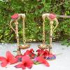 Brass Pair of Parrot Design Oil Lamp Diya Bird Oil Lamp Stand Holder Puja Art Fengshui Gifts Brass (Pack of 2) Table Diya Set view 1