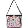 bisibuy Cherry Print Clear Lunch Bag Stadium Approved PVC Plastic See Through Lunch box with Adjustable Strap for Sports Events Concerts Office view 1