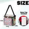 bisibuy Cherry Print Clear Lunch Bag Stadium Approved PVC Plastic See Through Lunch box with Adjustable Strap for Sports Events Concerts Office view 3