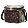 bisibuy Birds Flamingo Clear Lunch Bag Stadium Approved PVC Plastic See Through Lunch box with Adjustable Strap for Sports Events Concerts Office view 2
