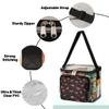 bisibuy Birds Flamingo Clear Lunch Bag Stadium Approved PVC Plastic See Through Lunch box with Adjustable Strap for Sports Events Concerts Office view 4