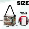 bisibuy 4th Of July American Flag Vintage Car Clear Lunch Bag Stadium Approved PVC Plastic See Through Lunch box with Adjustable Strap for Sports Events Concerts Office view 3