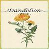 DANDELION WINE BOTTLE LABELS Pack of 30 Floral Still Life Self Adhesive Removable and Easy to Peel Off view 1
