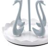 Zerodis Swan Cup Holder with Rotating Drip Tray Plastic Drinking Cup Drainer Stand Rack for Home Mug Dryer Rack with Drip Tray Drying Stand Holder for Kitchen Counter (Blue 4 Heads) view 3