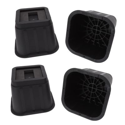 Furniture Risers,4 Sets Furniture Decorative Pillows, Inserts & Covers Throw Pillow Covers Risers 4 Inch Rubber Antislip Bed Risers for Storage Desk Sofa Chair Washing Machine