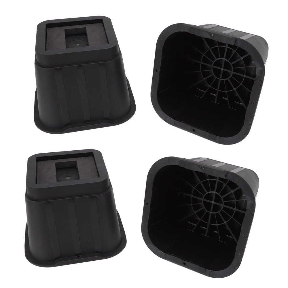 Furniture Risers,4 Sets Furniture Decorative Pillows, Inserts & Covers Throw Pillow Covers Risers 4 Inch Rubber Antislip Bed Risers for Storage Desk Sofa Chair Washing Machine