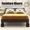 Furniture Risers,4 Sets Furniture Decorative Pillows, Inserts & Covers Throw Pillow Covers Risers 4 Inch Rubber Antislip Bed Risers for Storage Desk Sofa Chair Washing Machine view 2