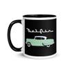 1954 Chevy Bel Air Surf Green Antique Classic Car Collector Cars Mug with Color Inside view 3