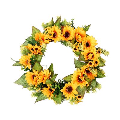 Qianly 45cm Artificial Wreath Decorative for Decoration