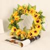 Qianly 45cm Artificial Wreath Decorative for Decoration view 2